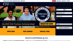 What Ciu.edu website looked like in 2019 (5 years ago)