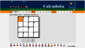 What Calcudoku.org website looked like in 2019 (5 years ago)