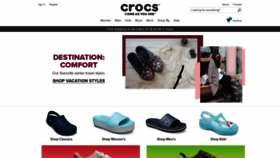 What Crocs.ca website looked like in 2019 (5 years ago)