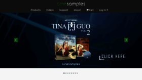 What Cinesamples.com website looked like in 2019 (6 years ago)