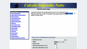 What Calcolostipendionetto.it website looked like in 2019 (5 years ago)