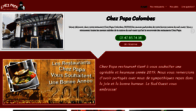 What Chez-papa.com website looked like in 2019 (5 years ago)