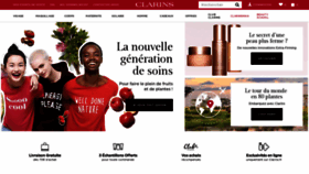 What Clarins.fr website looked like in 2019 (5 years ago)
