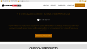 What Cubiscan.ae website looked like in 2019 (5 years ago)