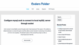 What Codersfolder.com website looked like in 2019 (5 years ago)