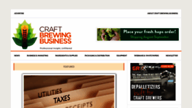 What Craftbrewingbusiness.com website looked like in 2019 (5 years ago)
