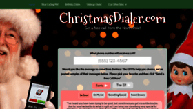 What Christmasdialer.com website looked like in 2019 (5 years ago)
