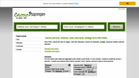 What Calcolopercorso.it website looked like in 2019 (5 years ago)
