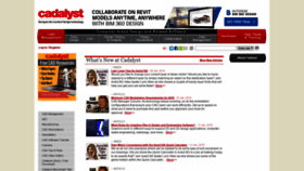What Cadalyst.com website looked like in 2019 (5 years ago)