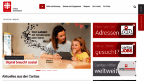 What Caritas.de website looked like in 2019 (5 years ago)