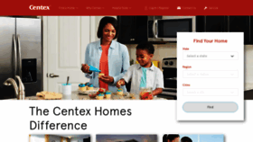 What Centex.com website looked like in 2019 (5 years ago)
