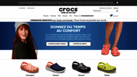What Crocs.fr website looked like in 2019 (5 years ago)