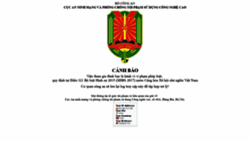 What Canhsat-cnc.vn website looked like in 2019 (5 years ago)