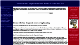 What Conservative-congress.info website looked like in 2019 (5 years ago)
