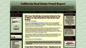What Californiarealestatefraudreport.com website looked like in 2019 (5 years ago)