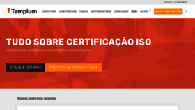 What Certificacaoiso.com.br website looked like in 2019 (5 years ago)