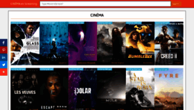 What Cinefra.com website looked like in 2019 (5 years ago)