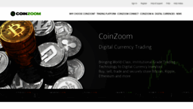 What Coinzoom.com website looked like in 2019 (5 years ago)