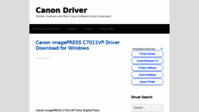 What Canondriver.net website looked like in 2019 (5 years ago)