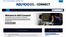 What Connect.agu.org website looked like in 2019 (5 years ago)