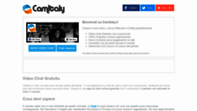 What Camitaly.it website looked like in 2019 (5 years ago)