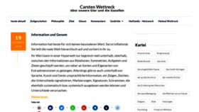 What Carstenwettreck.com website looked like in 2019 (5 years ago)