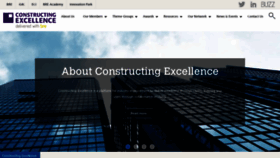 What Constructingexcellence.org.uk website looked like in 2019 (5 years ago)