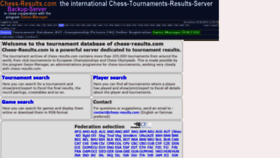 What Chess-results.info website looked like in 2019 (5 years ago)