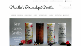 What Chandlerscandle.com website looked like in 2019 (7 years ago)