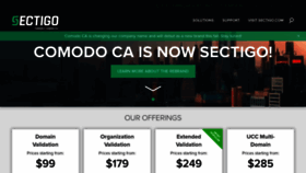 What Comodoca.com website looked like in 2019 (5 years ago)