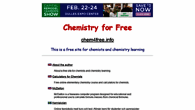 What Chem4free.info website looked like in 2019 (5 years ago)