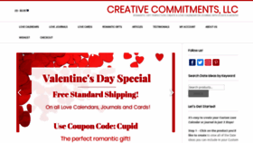 What Creativecommitments.com website looked like in 2019 (6 years ago)