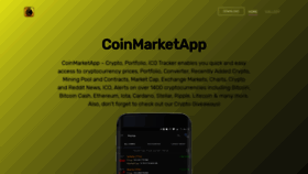 What Coinmarketapp.co.uk website looked like in 2019 (5 years ago)