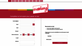 What Candidat.evalang.fr website looked like in 2019 (5 years ago)