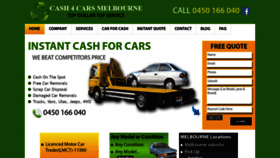 What Cash4carsmelbourne.com.au website looked like in 2019 (5 years ago)