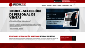What Centraltest.es website looked like in 2019 (5 years ago)