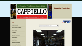What Cappiellofoods.com website looked like in 2019 (5 years ago)