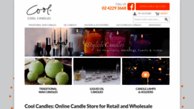 What Coolcandles.com.au website looked like in 2019 (5 years ago)