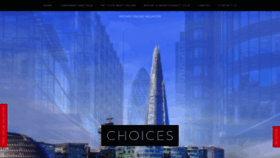 What Choices.co.uk website looked like in 2019 (5 years ago)