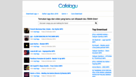What Cafelagu.net website looked like in 2019 (5 years ago)