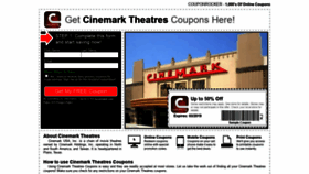 What Cinemarktheatres.couponrocker.com website looked like in 2019 (5 years ago)