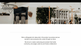 What Communalcoffee.com website looked like in 2019 (5 years ago)