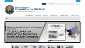 What Comelec.gov.ph website looked like in 2019 (5 years ago)