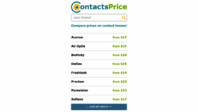 What Contactsprice.com website looked like in 2019 (5 years ago)