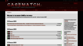 What Cagematch.net website looked like in 2019 (6 years ago)
