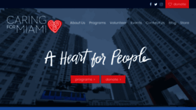 What Caringformiami.org website looked like in 2019 (5 years ago)