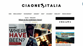 What Ciaoneitalia.com website looked like in 2019 (5 years ago)