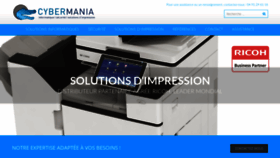 What Cybermania.fr website looked like in 2019 (5 years ago)