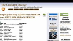 What Confident-investor.com website looked like in 2019 (5 years ago)