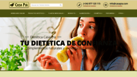 What Casapia.com website looked like in 2019 (7 years ago)